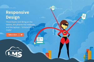 ScholarLMS responsive design