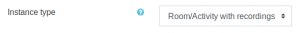 Online classroom instance type