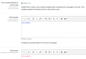 LMS footer setting