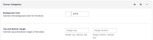 Theme home page settings categories section