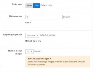 LMS Home page logo settings