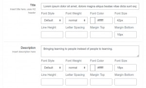 LMS home page hero image settings