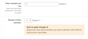 LMS Home page team settings