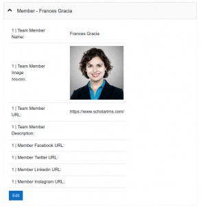 LMS Home page team settings
