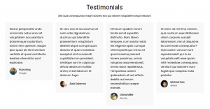 LMS Home page testimonials