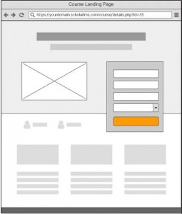 LMS course landing page preview