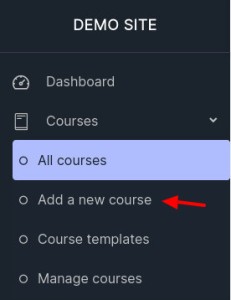 Add a new course