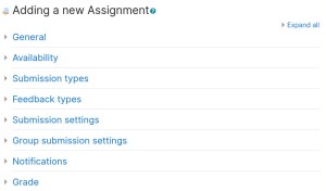 Assignment Settings Page