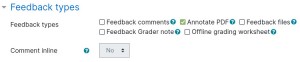 Assignment Feedback Types