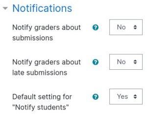 Assignment Notification Settings