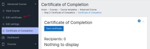 Edit Custom Certificate