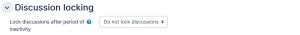 Forum settings discussion locking tab