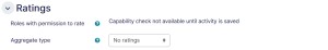 Forum settings ratings tab