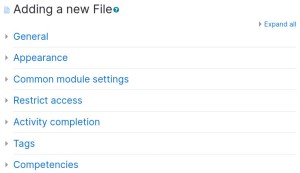 File Settings