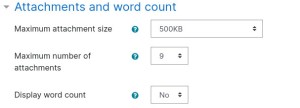 Forum Settings Attachments Word Count