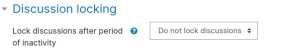 Forum Settings Discussion Locking