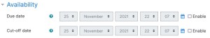 Forum Settings Availability