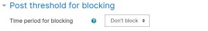 Forum Settings Post Threshold