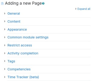 Page Settings