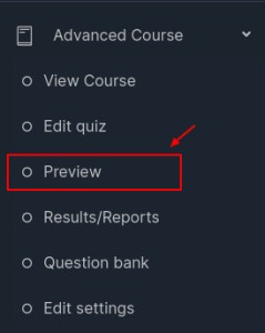 Preview Quiz Link