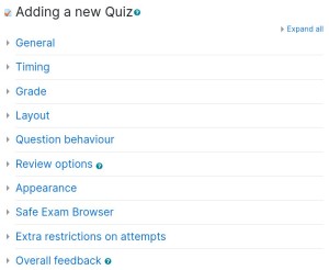 Quiz Settings