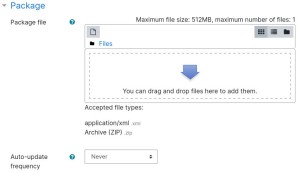 SCORM Settings Package