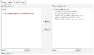 Add Authorised User