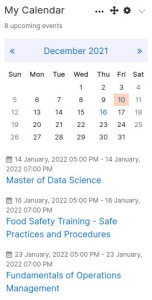My Calendar Block