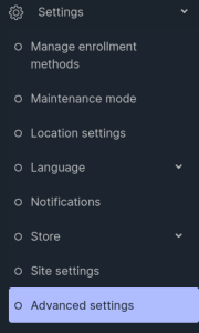 Advanced LMS settings