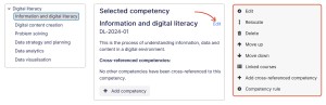 Competency actions