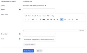 competency details form